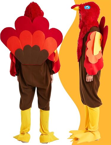 Gardentime تركيا زي الكبار عيد الشكر هالوين نيسيي تأثيري الزي 3 قطعة متعة البدلة للرجال والنساء عطلة الطرف in Kuwait