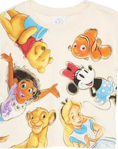 Disney Girls D100 Multi Character Girls French Terry Tee & Short Set - Minnie, Stitch, Mirabel, Tinkerbell in Saudi Arabia