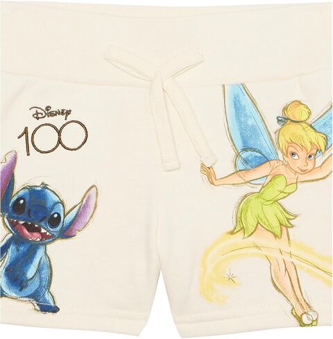 Disney Girls D100 Multi Character Girls French Terry Tee & Short Set - Minnie, Stitch, Mirabel, Tinkerbell in Saudi Arabia