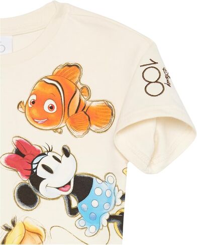 Disney Girls D100 Multi Character Girls French Terry Tee & Short Set - Minnie, Stitch, Mirabel, Tinkerbell in Saudi Arabia