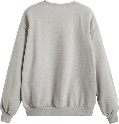 سويت شيرت نسائي كاجوال من SweatyRocks بأكمام طويلة وطباعة جرافيك in Kuwait