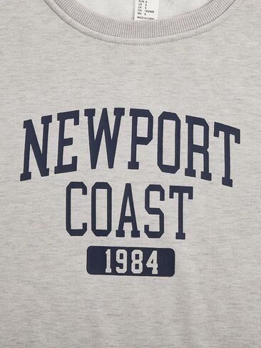 سويت شيرت نسائي كاجوال من SweatyRocks بأكمام طويلة وطباعة جرافيك in Kuwait