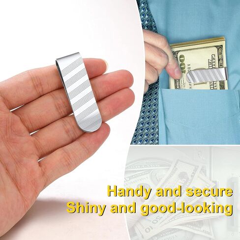 ChainsPro Men Personalized Money Clip, 316L Stainless Steel/Gold Plated/Black, for Father's Day/Xmas Gift-Send Gift Box in Saudi Arabia
