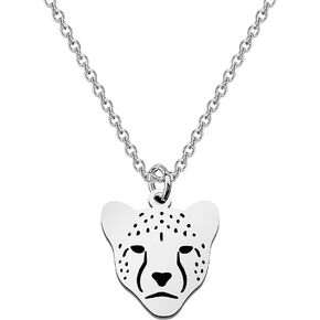 ENSIANTH Cheetah Necklace Cheetah Jewelry Cheetah Pendant Necklace Animal Lover Gift Cheetah Gift Safari Themed Gift Big Cat Necklace