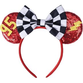 Mouse Ears Headband, Birthday Mouse Ears for Women Girls, Park Ears for Trips Birthday Decorations Hair Accessories (Best Day Ever)