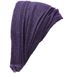 Gheri Cotton Elastic Hippie Bohemian Bandana Headband Plain Cream