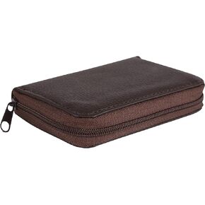 My Charity Boxes Leather looking Wallet with Metal Coin Sorter Trusty Coin Pouch Pocket Purse Or Car For Quick Change(brown)