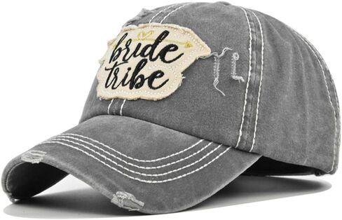 العروس قبيلة العازبة حزب المرأة قبعات البيسبول طاقم خمر مطرزة حفل زفاف قبعة in Kuwait