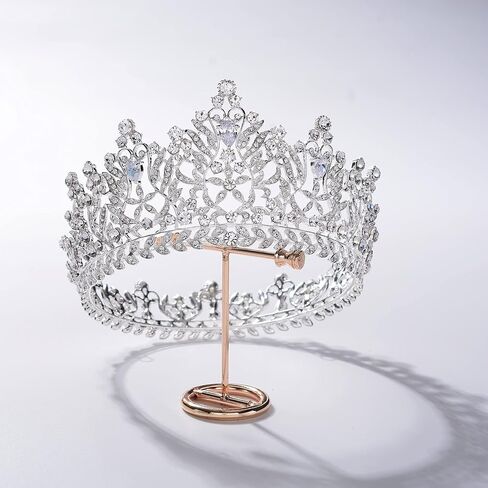 تيجان من الذهب الوردي للنساء من Eseres، تيجان عيد الميلاد، وتاج الملكة للحفلات الراقصة in Kuwait