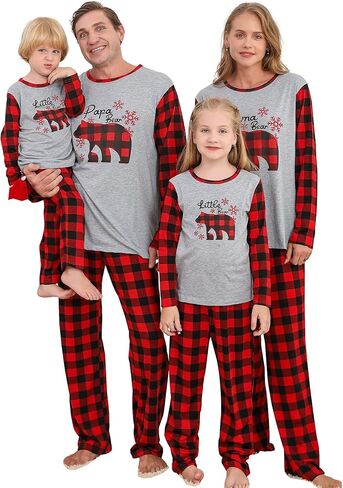 Kucnuzki عيد الميلاد منامة الأسرة بيجامة السراويل Pj مجموعة للنساء الرجال بيبي بوي فتاة الاطفال مطابقة منامة in Kuwait