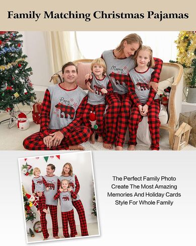 Kucnuzki عيد الميلاد منامة الأسرة بيجامة السراويل Pj مجموعة للنساء الرجال بيبي بوي فتاة الاطفال مطابقة منامة in Kuwait