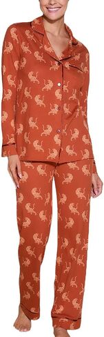 Cosabella Women's Bella Printed Long Sleeve Top & Pant Pajama Set in Kuwait