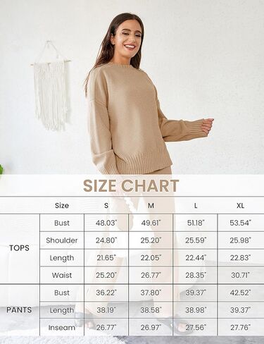 Freyhem المرأة 2 قطعة ملابس الهراء متماسكة سترة طويلة الأكمام البلوز واسعة الساق عالية الخصر السراويل مكتنزة صالة مجموعات in Kuwait