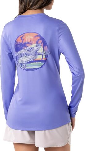Guy Harvey Women's Graphic Long Sleeve Sun Protection Top in Saudi Arabia