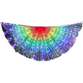 Girls Light Up Led Butterflies Wings Belly Dance Princess Dress Costumes for Girls for Christmas Halloween Party