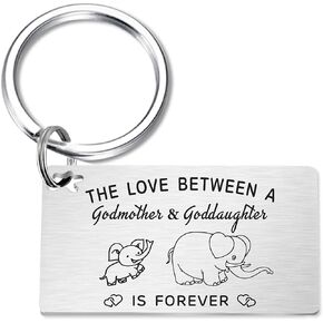 Godmother Gift from Godson, Godmother and Godson Keychain, Chirstmas Gift for Godmother