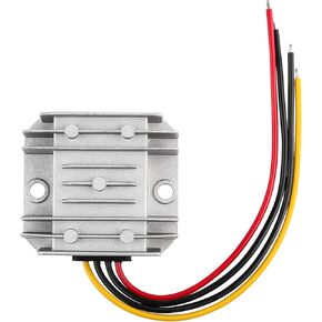 DC Voltage Reducer Converter DC 8V-40V to 12V 3A 36W Automatic Step Down Up Voltage Regulator Power Converter Waterproof Module Transformer for Golf Cart Club Car