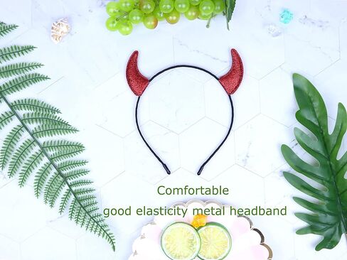 Bonnie Z. Leonardo Glitter Devil Horns Headband G Purple in Kuwait