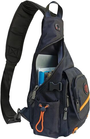 Large Sling Bag Backpack Pack 13" 14" Laptop Bag Satchel Travel Backpack Black in Kuwait