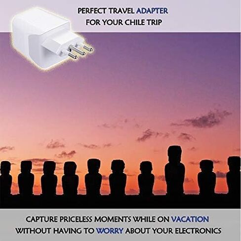 مجموعة قابس محول السفر من Ceptics إيطاليا وأوروبا - عبوتان - مع مدخلين USB + مقبس الولايات المتحدة الأمريكية - النوع L والنوع C - صغير جدًا - مؤرض آمن ومثالي للهواتف المحمولة وأجهزة الكمبيوتر المحمولة وشواحن الكاميرا in Kuwait