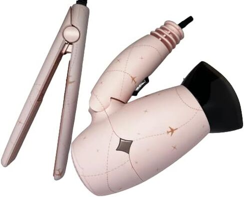 Take Flight Girls Adventure Awaits Travel Essentials Travel-Sized Hairdryer & Straightener with Carrying Case in Saudi Arabia
