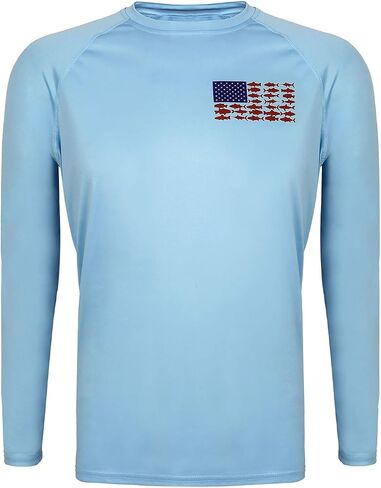 HDE Fishing Shirts for Men Long Sleeve UPF 50 Sun Protection Quick-Dry Outdoor Performance T-Shirt in Kuwait
