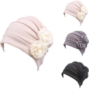 وشاح رأس من السرطان الكيميائي 3 ألوان من أي وقت مضى الجنية 3 ألوان قبعة عرقية طباعة عمامة غطاء الرأس النساء تمتد زهرة مسلم الحجاب in Kuwait