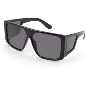 FEISEDY Rectangle Oversized Shield Sunglasses for Women Men Futuristic Rectangula Flat Top One Piece Shades B9037 in Saudi Arabia