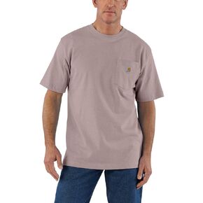Carhartt Men's Big & Tall Loose Fit Heavyweight Short-Sleeve Pocket T-Shirt, Mink