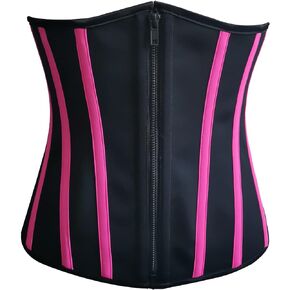RZY Women's Underbust Latex Sport Girdle Waist Trainer Corsets Hourglass Body Shaper with Steel Bones Extender in Saudi Arabia