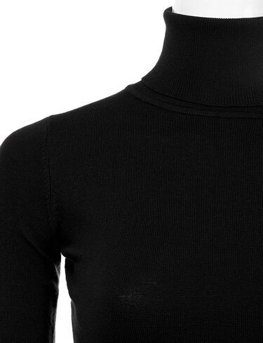 JJ Perfection Women's Stretch Knit Turtle Neck Long Sleeve Pullover Sweater in Kuwait
