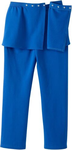 Silvert's Adaptive Clothing & Footwear Women’s Petite Open Back Fleece Pant - Navy 2XL in Saudi Arabia