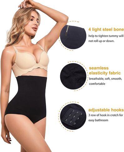 ملابس داخلية للنساء من Gotoly، سراويل داخلية للتحكم في البطن، بدون خياطة عالية الخصر، رافعة للمؤخرة، مدرب خصر قصير، حزام تشكيل الجسم in Kuwait
