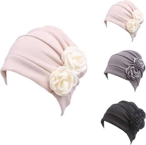 وشاح رأس من السرطان الكيميائي 3 ألوان من أي وقت مضى الجنية 3 ألوان قبعة عرقية طباعة عمامة غطاء الرأس النساء تمتد زهرة مسلم الحجاب in Kuwait