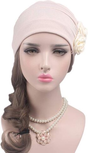 وشاح رأس من السرطان الكيميائي 3 ألوان من أي وقت مضى الجنية 3 ألوان قبعة عرقية طباعة عمامة غطاء الرأس النساء تمتد زهرة مسلم الحجاب in Kuwait