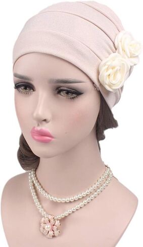 وشاح رأس من السرطان الكيميائي 3 ألوان من أي وقت مضى الجنية 3 ألوان قبعة عرقية طباعة عمامة غطاء الرأس النساء تمتد زهرة مسلم الحجاب in Kuwait