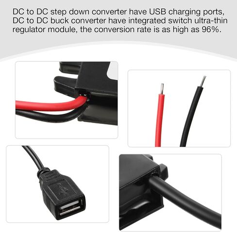 Weewooday 1 Pcs 12v to 5v USB DC Converter Adapter Car Power Regulator in Kuwait