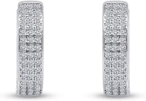 14k White Gold Plated 925 Sterling Silver Cartilage Hoop Huggies Hoop Earrings Jewelry Gift For Women Valentine's Day Christmas New Year Birthday in Kuwait