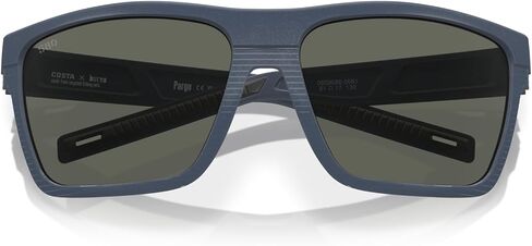 نظارة شمسية Pargo Polarized Aviator للرجال من Costa Del Mar، صافية باللون الأزرق الداكن/الرمادي 580G، 61 ملم in Kuwait