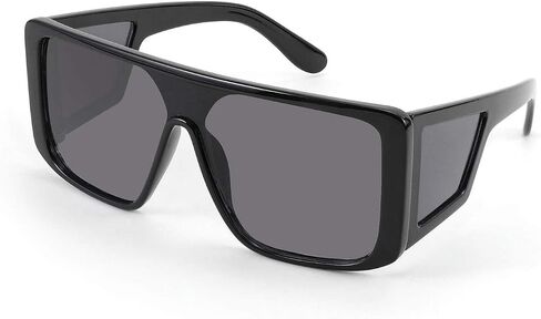 FEISEDY Rectangle Oversized Shield Sunglasses for Women Men Futuristic Rectangula Flat Top One Piece Shades B9037 in Kuwait