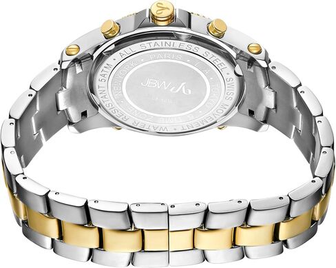 JBW Men's Luxury Jet Setter 2.34 ctw Diamond Wrist Watch with Stainless Steel Link Bracelet in Saudi Arabia