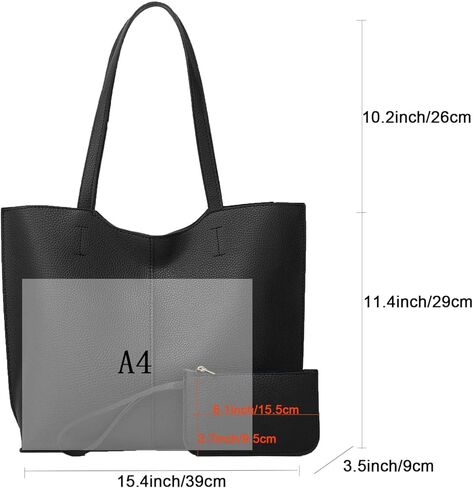 حقائب يد Ashioup للنساء مع مجموعة محفظة صغيرة من الجلد الصناعي وحقيبة كتف بسحاب in Kuwait