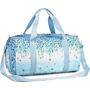 BLUBOON Duffle Bag Girls Kids Dance Bag Cute Gym Bag with Shoes Compartment & Wet Separation Waterproof Sports Overnight Travel Bag