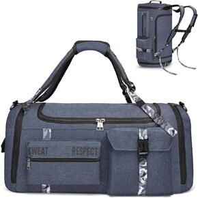 Gym Bags for Men Gym Duffle Bag Backpack 3-Way Sports Duffel Bags for Men with Shoe Compartment & Wet Pocket Valentine's Day Gifts for Him