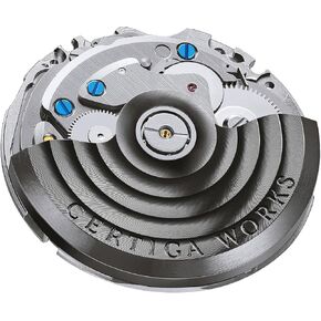 Crafter Blue Certiga Works 24 Jewels Modded Watch Movement CW05 Hand-windable and Automatic Movement Watch Replacement Part, White Wheel with Black Index