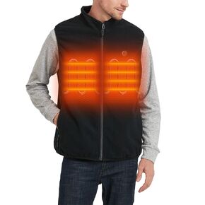 HEWINZE Men's/Women's Heated Vest Fleece - Electric Heating Vest for Men/Women with Battery Pack Included