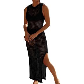 Yinggeli Women’s Swimsuits Cover Ups Crochet Sexy Bikini Bathing Suit Beach Dress