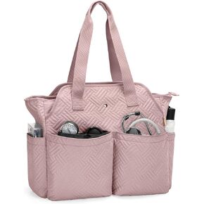 Fasrom Nurse Bag for Work Nurses with Laptop Compartment, Clinical Tote Bag for Nursing Students or Doctors, Black (Empty Bag Only)