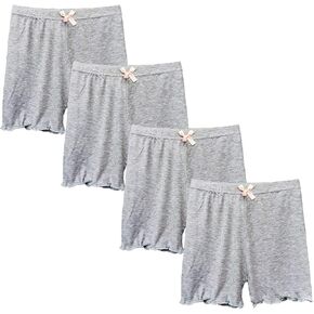 CHUNG Toddler Little Big Girls Dance Bike Play Shorts Under Dress Skirt School Uniform Underpants 4 Pack 2-9Y