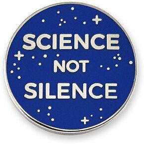 Pinsanity Science Not Silence Enamel دبوس التلبيب in Kuwait